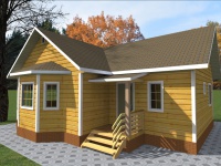 Дом из бруса 8х10 | Одноэтажные деревянные дачные дома