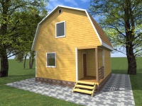 Каркасный дом 6х6 | Одноэтажные с мансардой деревянные дачные дома