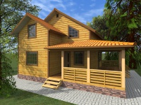 Каркасный дом 9х10 | Полутороэтажные деревянные дома и коттеджи